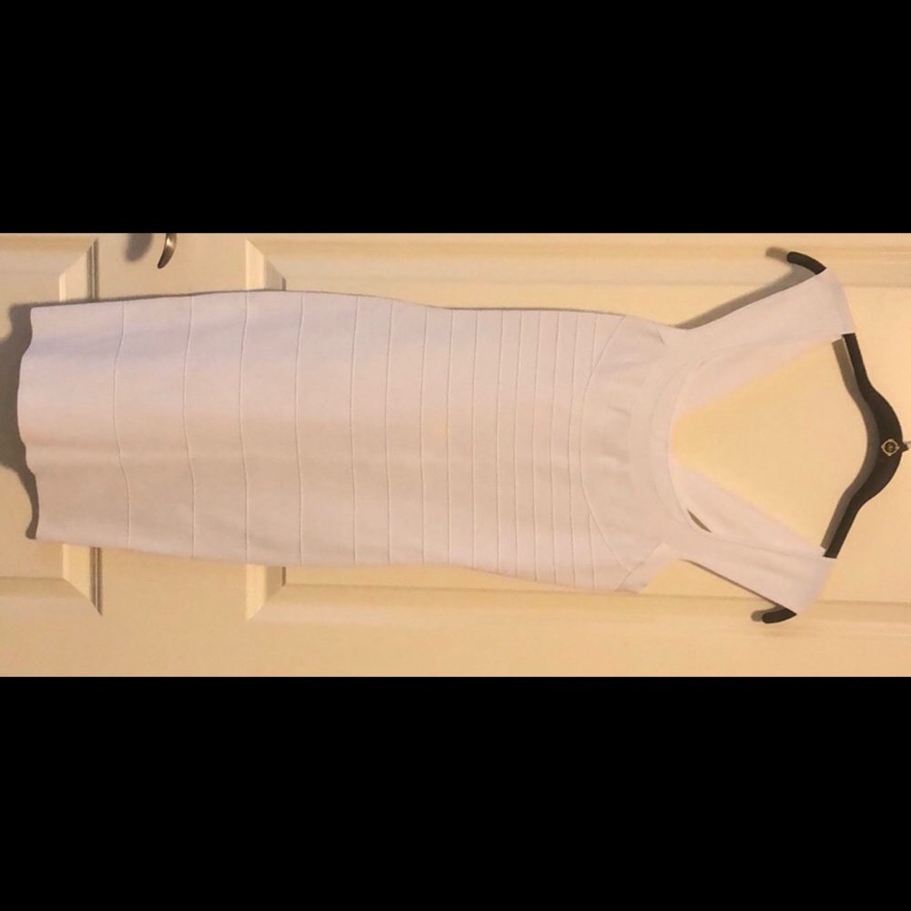 Express White Bandage Dress